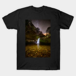 Sgwd Gwladus at night T-Shirt